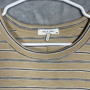 Rag & Bone Beige Striped Tee